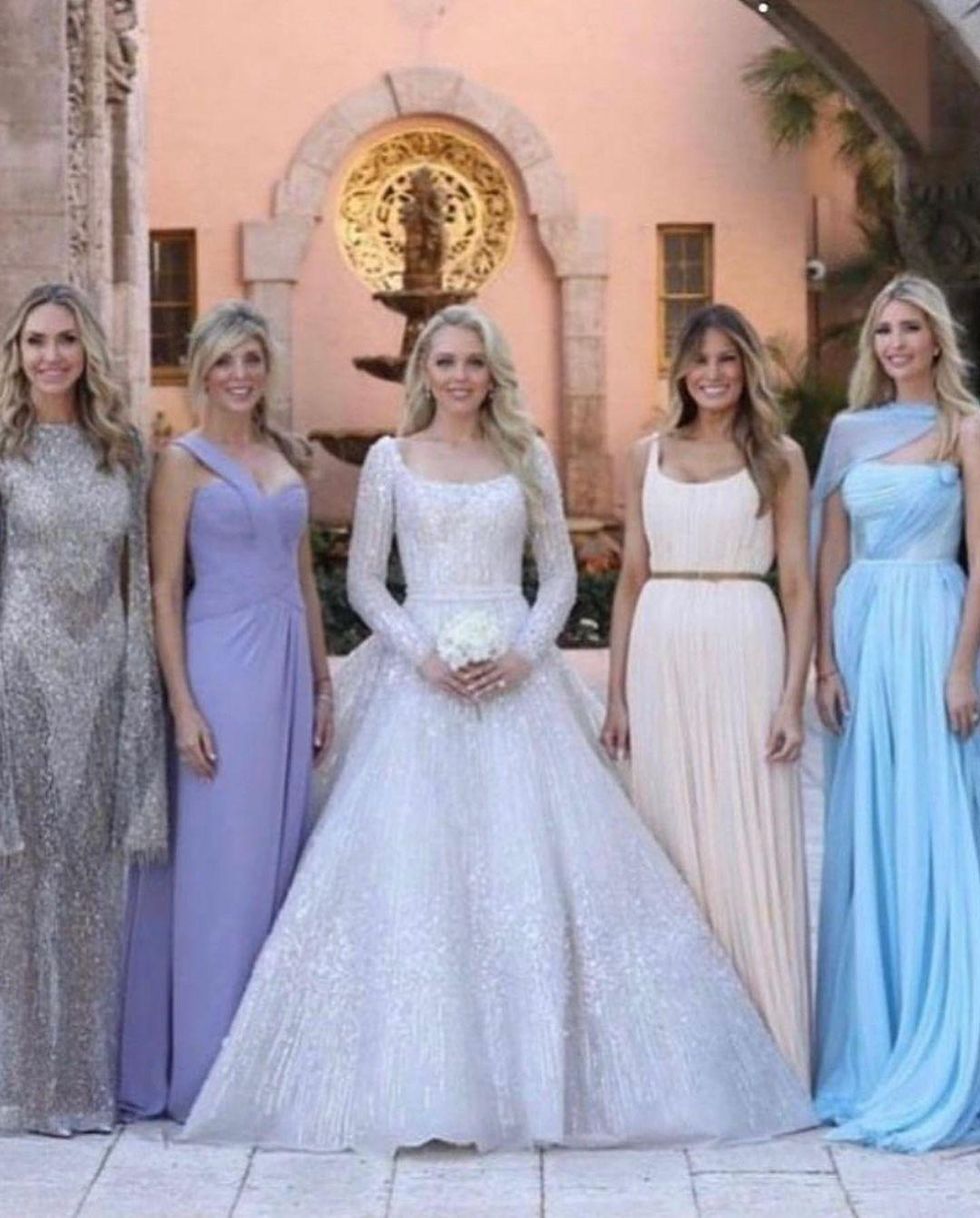 Lara Trump, Marla Maples, Tiffany Trump, Melania Trump and Ivanka Trump.