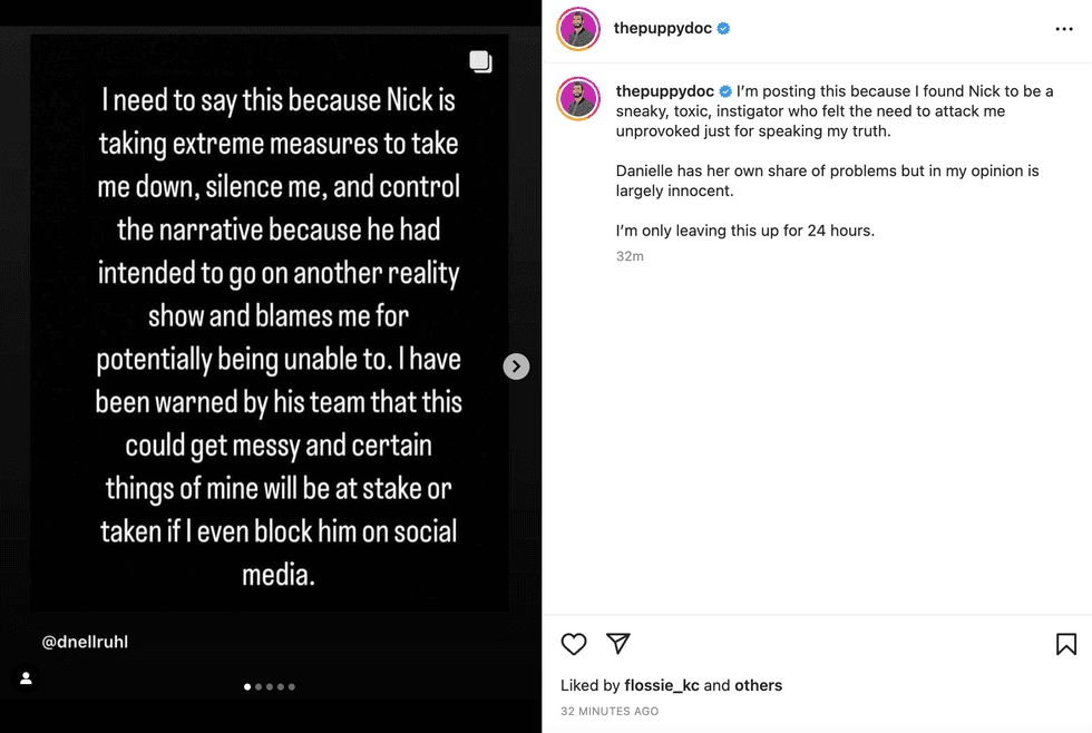 Screenshot of Danielle Ruhl's now-deleted post.