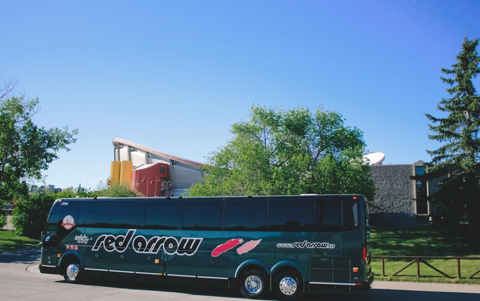 Red Arrow bus.