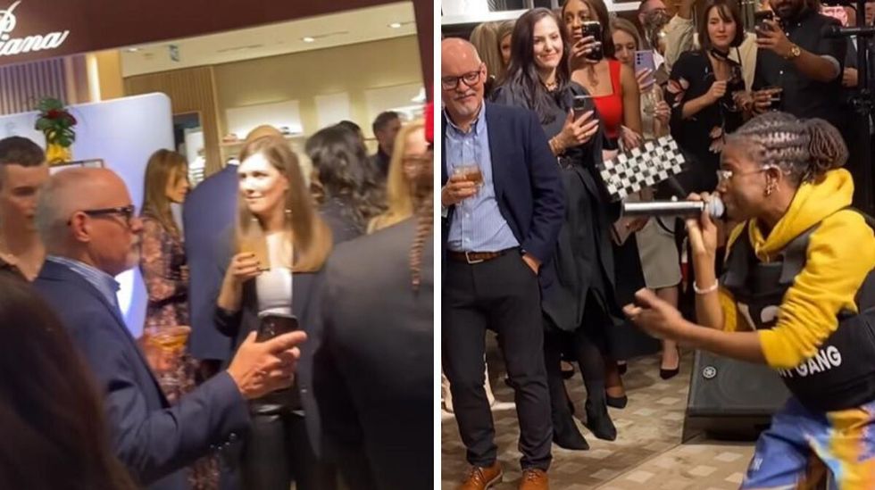 Dr. Kieran Moore seen at a Toronto party not wearing a mask.