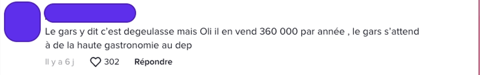 R\u00e9actions \u00e0 la vid\u00e9o sur TikTok.