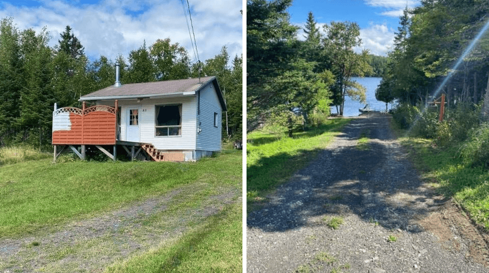 Int\u00e9rieur du chalet.