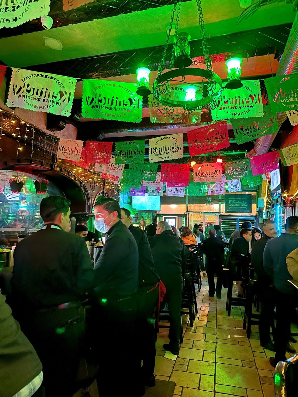 Inside the Kentucky Bar & Grill in Ciudad Juarez, Mexico.