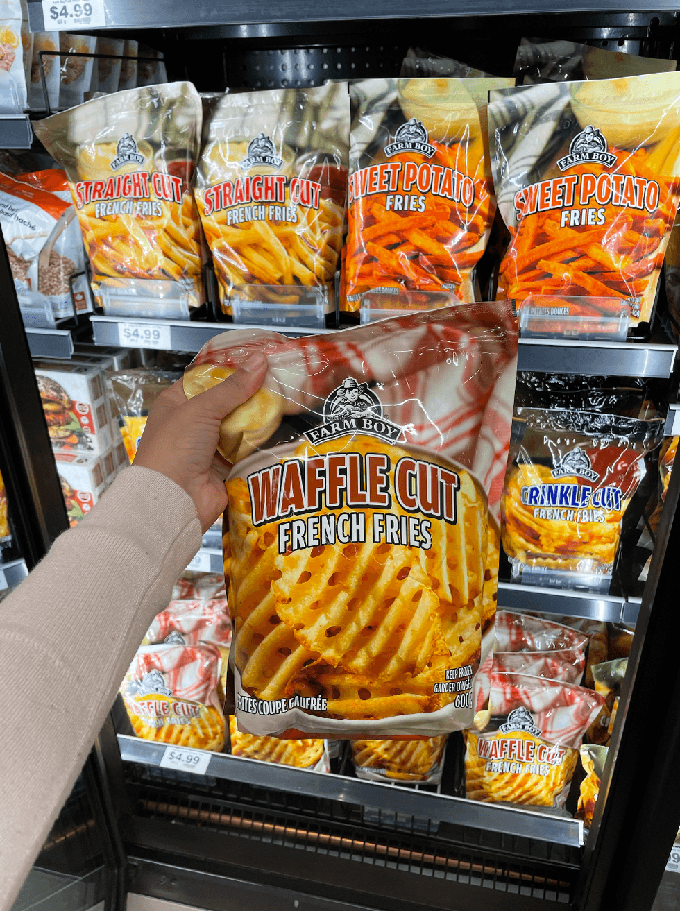 Waffle Cut Fries at Farm Boy