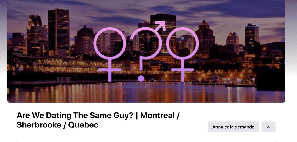 Groupe \u00ab Are We Dating The Same Guy? \u00bb sur Facebook.