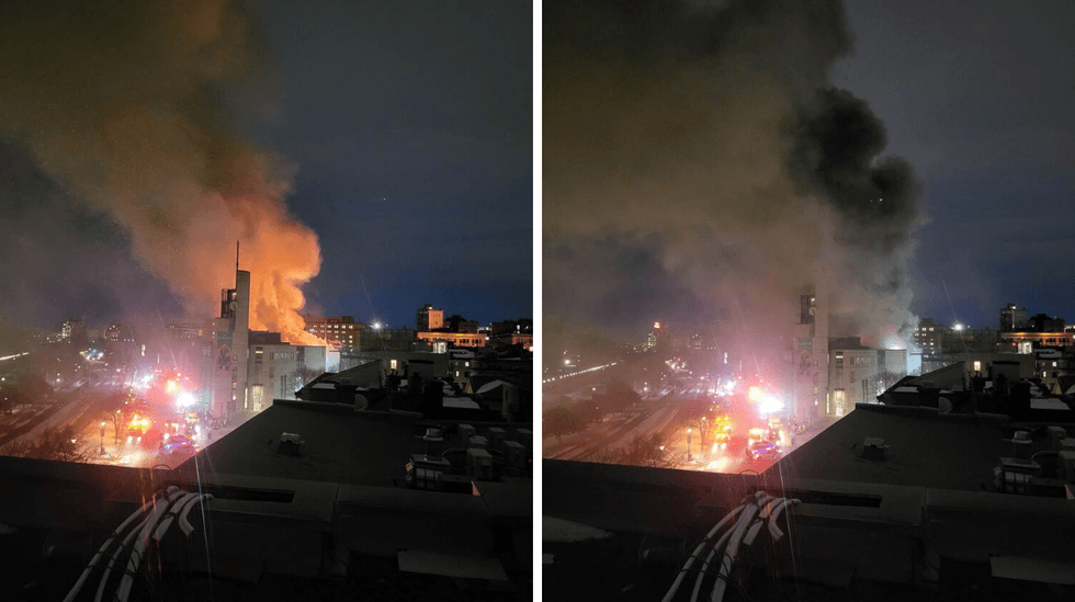 Incendie dans le Vieux-Montr\u00e9al, mars 2023.