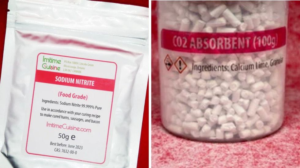 Sodium nitrate recovered by Peel Police.