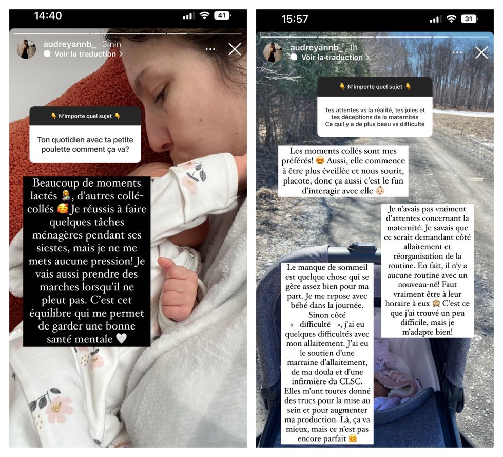 Story d'Audreyann.