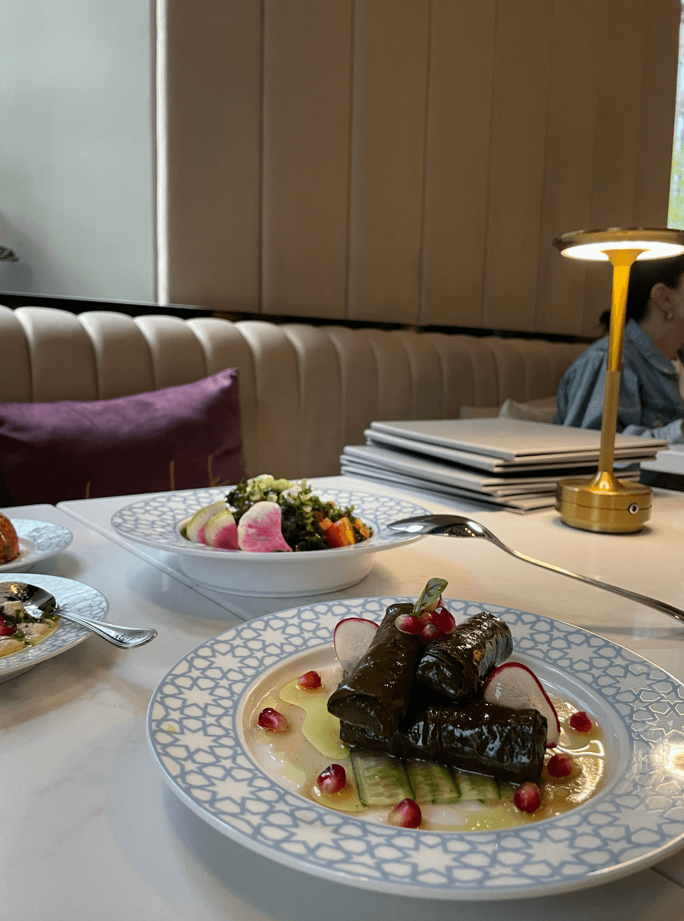 Grape leaves at Laylak.