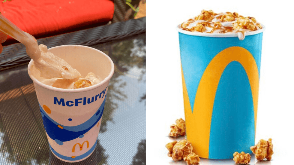 McFlurry au popcorn caramel.