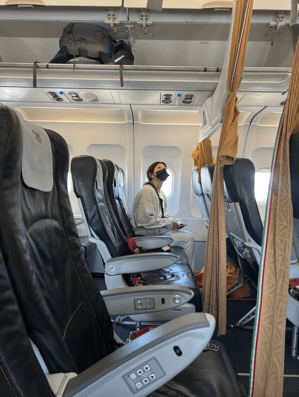 Person on plane.