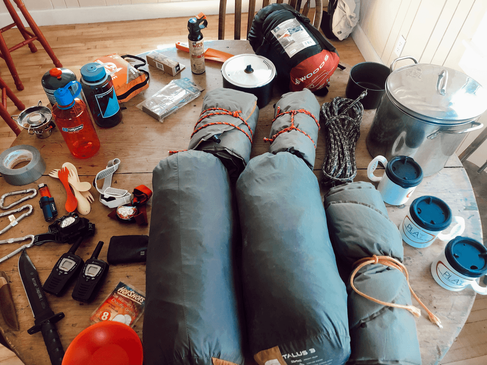 Camping supplies.
