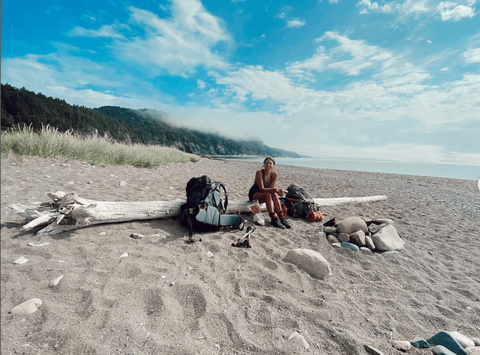 Morgan Leet at Seely Beach.