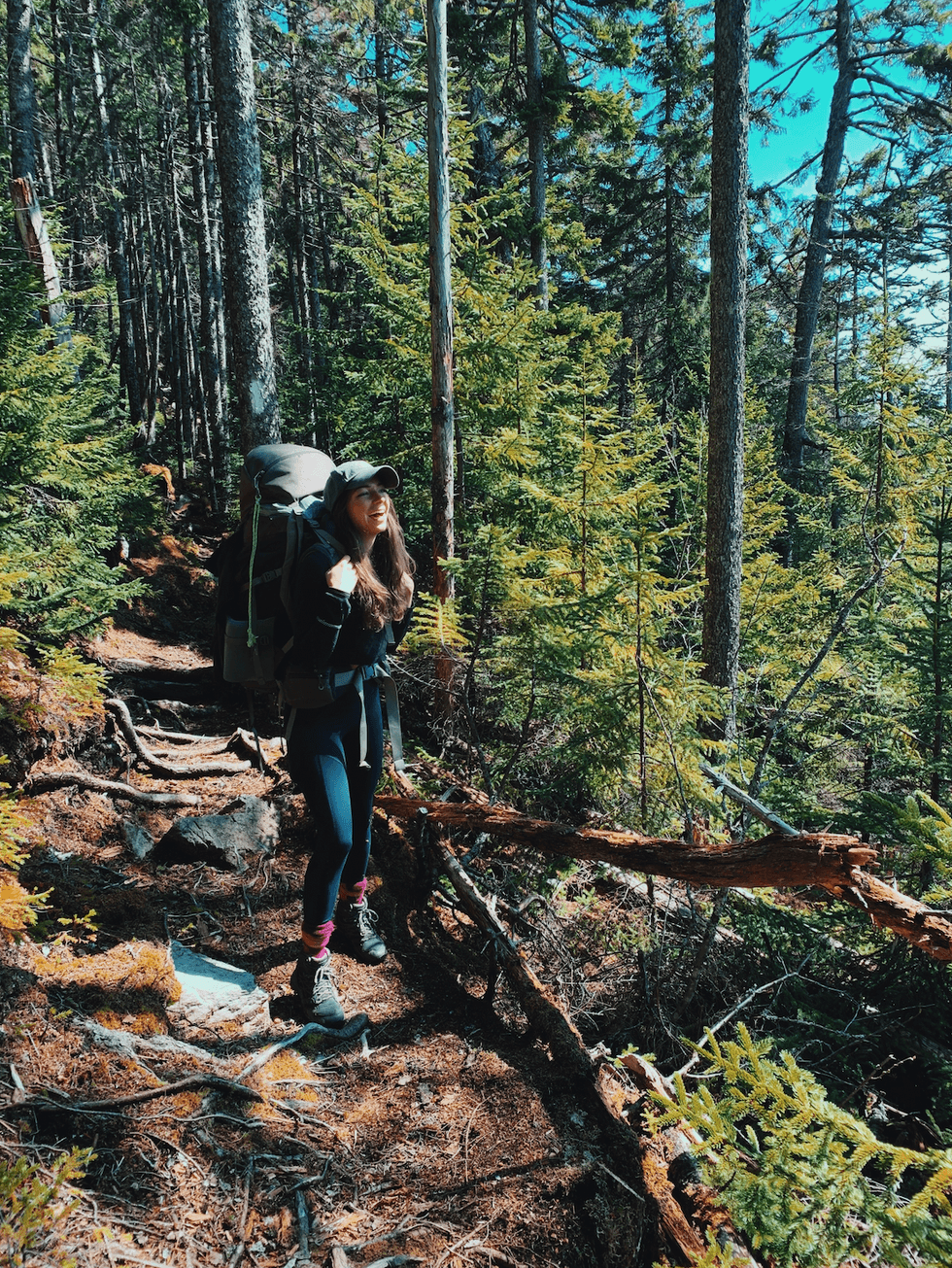 Morgan Leet on The Fundy Footpath.