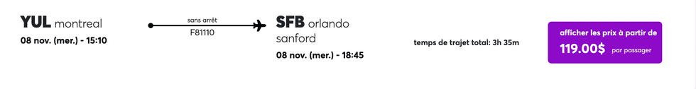 Des vols \u00e0 bas prix sur le site de Flair Airlines.