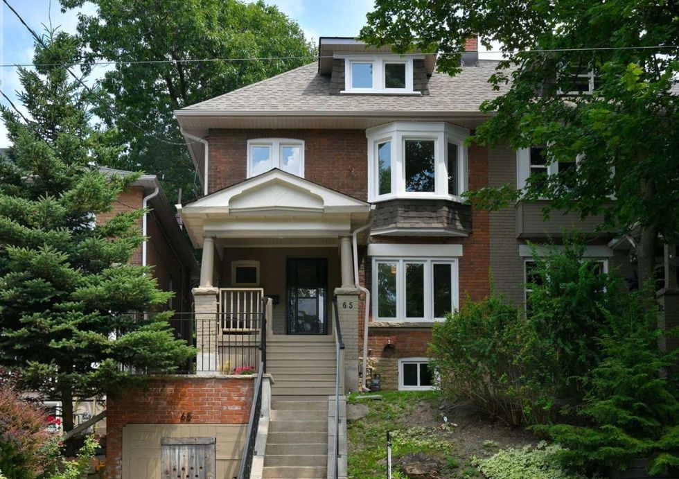 The home's front entrance.