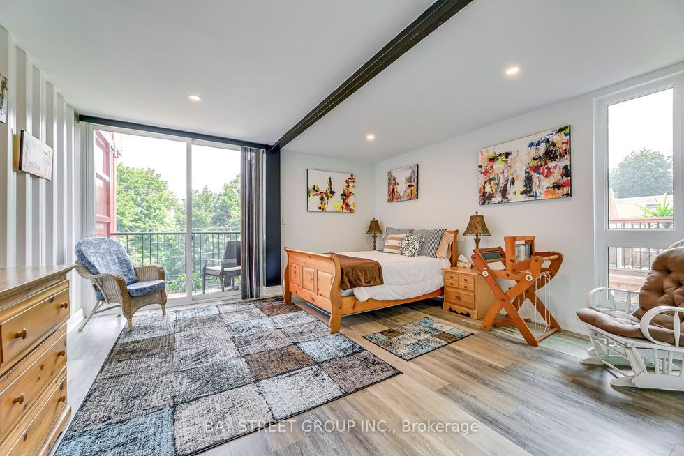 One of the home's bedrooms.