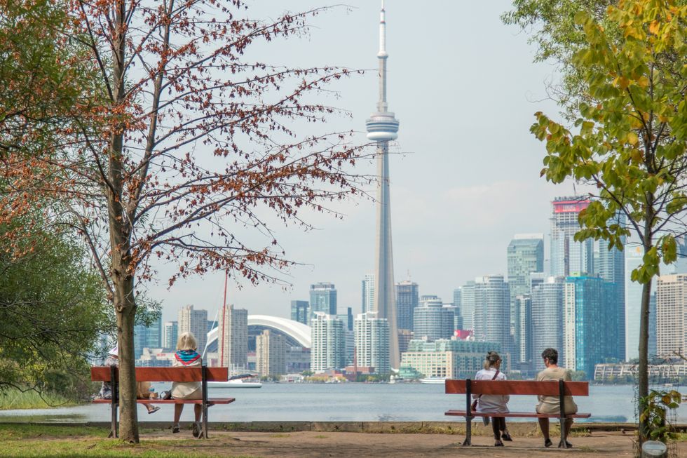 The Toronto skyline.